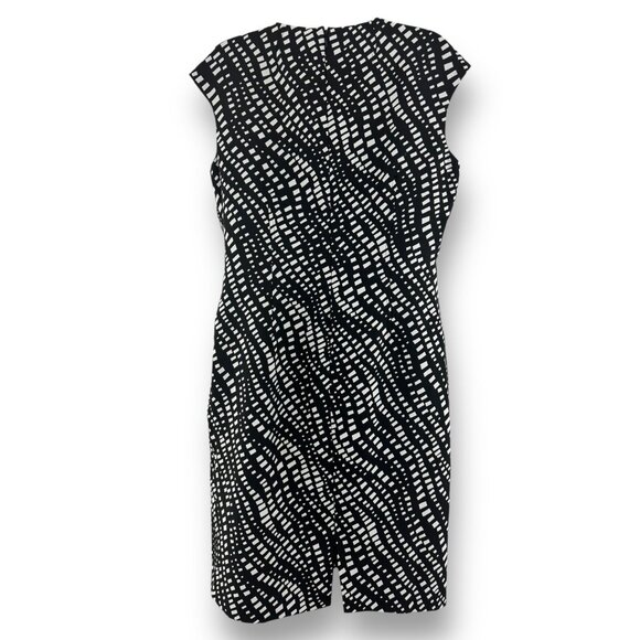 Size 12 ANNE‎ KLEIN BLACK & WHITE CLASSY SHEATH Day/Evening All-Season Office - Picture 2 of 4